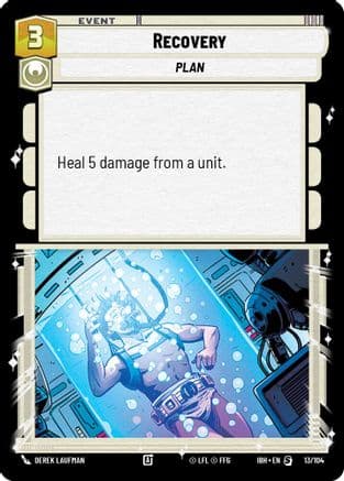 Recovery — Intro Battle: Hoth Star Wars: Unlimited card by DEREK LAUFMAN