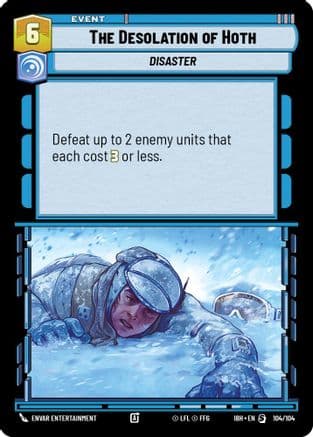 The Desolation of Hoth — Intro Battle: Hoth Star Wars: Unlimited card by Envar Entertainment