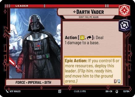 Darth Vader - Don't Fail Me Again — Intro Battle: Hoth