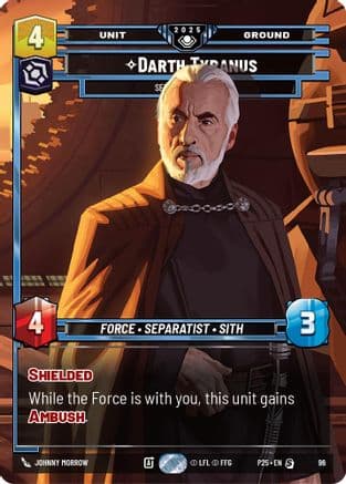 Darth Tyranus - Servant of Sidious — Organized Play Promos