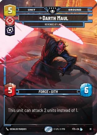 Darth Maul - Revenge at Last — Organized Play Promos