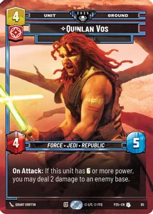 Quinlan Vos - Dark Disciple — Organized Play Promos Star Wars: Unlimited card by Grant Griffin