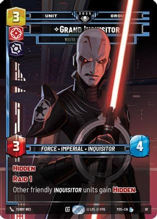 Grand Inquisitor - You're Right to Be Afraid — Organized Play Promos