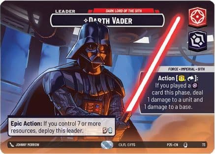 Darth Vader - Dark Lord of the Sith — Organized Play Promos