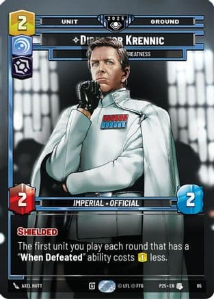 Director Krennic - On the Verge of Greatness — Organized Play Promos