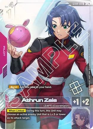 Athrun Zala (Store Tournament Winner Pack 01) — Gundam Promotional Cards