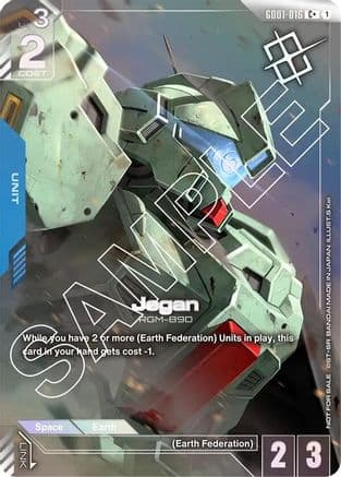 Jegan (Store Tournament Winner Pack 01) — Gundam Promotional Cards
