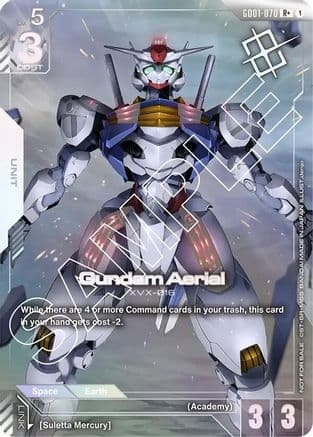 Gundam Aerial (Store Tournament Winner Pack 01) — Gundam Promotional Cards