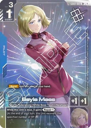 Sayla Mass (Store Tournament Winner Pack 01) — Gundam Promotional Cards