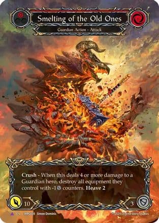 Smelting of the Old Ones (Marvel) — Mastery Pack Guardian Flesh and Blood card by Simon Dominic