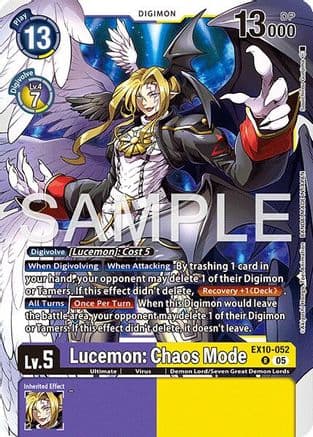 Lucemon: Chaos Mode — Sinister Order Digimon Card Game card by Akihiro Yamada