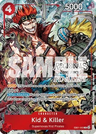 Kid & Killer (Offline Regional Finalist Card Set 2025 Vol.2) — One Piece Promotion Cards