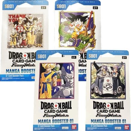 Manga Booster 01 Sleeved Booster Packs [Set of 4] — Manga Booster 01