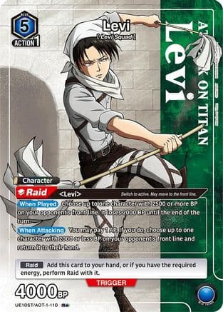 Levi (R*) — Union Arena card