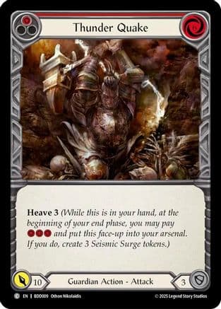 Thunder Quake (Red) — Welcome Deck Bravo