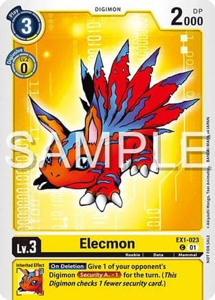 Elecmon (EX1-023) (Time Stranger Demo Deck) — Digimon Demo Deck Exclusive Cards