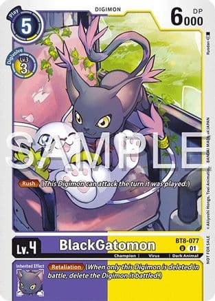 BlackGatomon (Time Stranger Demo Deck) — Digimon Demo Deck Exclusive Cards Digimon Card Game card by Ryodan