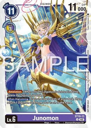 Junomon (Time Stranger Demo Deck) — Digimon Card Game card
