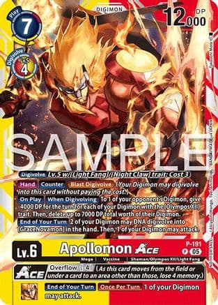 Apollomon ACE (Time Stranger Demo Deck) — Digimon Demo Deck Exclusive Cards Digimon Card Game card by Takeuchi Moto