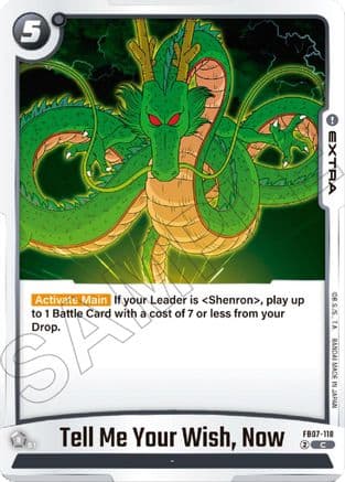 Tell Me Your Wish, Now — Wish For Shenron