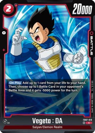 Vegeta : DA - FB07-019 — Wish For Shenron