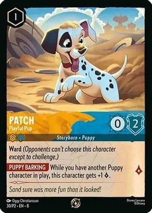 Patch - Playful Pup — Disney Lorcana Promo Cards Disney Lorcana card by Oggy Christiansson
