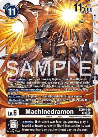 Machinedramon — Sinister Order Digimon Card Game card by Satoshi Tashiro