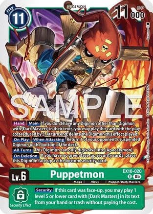 Puppetmon — Sinister Order Digimon Card Game card by Akihiro Yamada