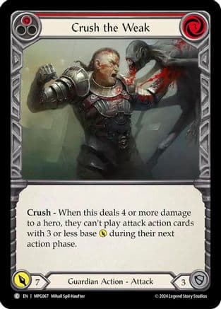 Crush the Weak (Red) — Mastery Pack Guardian