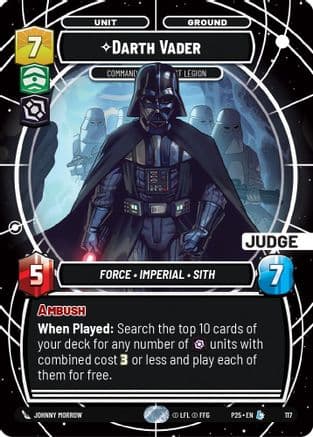 Darth Vader - Commanding the First Legion — Judge Promos