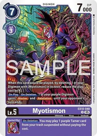 Myotismon — Sinister Order Digimon Card Game card by Akiyoshi Honga, Toei Animation