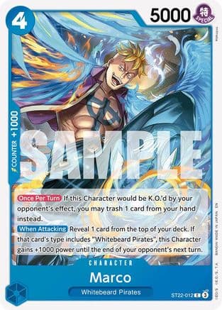 Marco — Starter Deck 22: Ace & Newgate One Piece Card Game card by Hokuyuu