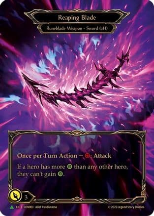 Reaping Blade - CON003 — Flesh and Blood: Promo Cards