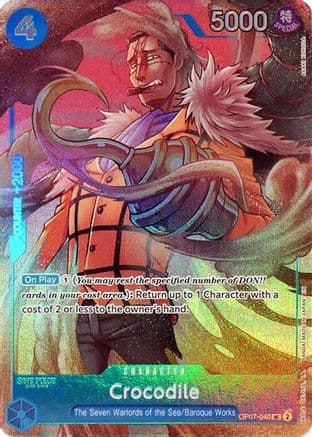 Crocodile (Seven Warlords of the Sea Binder Set) — One Piece Promotion Cards