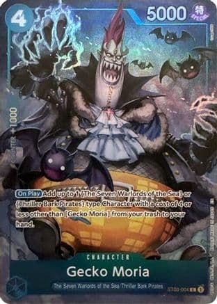 Gecko Moria (Seven Warlords of the Sea Binder Set) — One Piece Promotion Cards