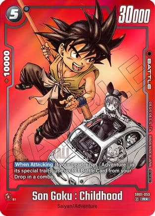 Son Goku : Childhood - SB01-053 (Limited Pack MANGA Version 01) — Tournament and Championship Promos