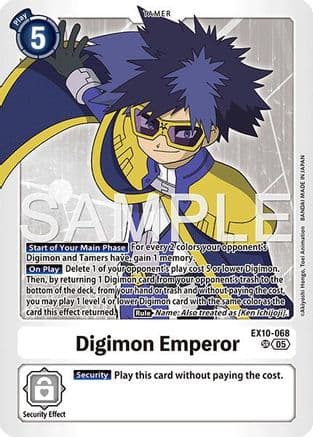 Digimon Emperor — Sinister Order Digimon Card Game card by Akiyoshi Hongo, Toei Animation