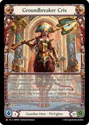 Groundbreaker Crix — Smash Palace Flesh and Blood card by Nathaniel Himawan