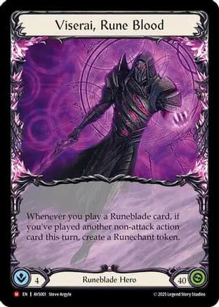 Viserai, Rune Blood — Armory Deck: Legends Viserai Flesh and Blood card by Steve Argyle