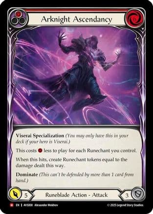 Arknight Ascendancy (Red) — Flesh and Blood card