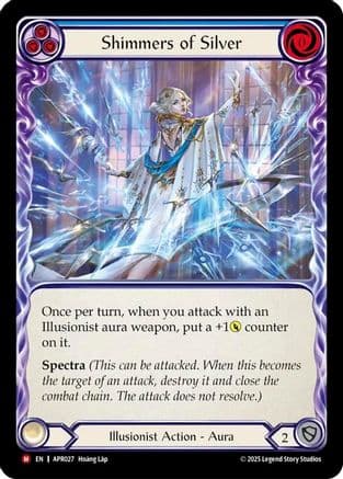 Shimmers of Silver — Armory Deck: Legends Prism Flesh and Blood card by Hoàng Lập