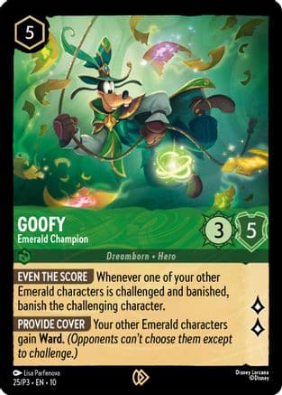 Goofy - Emerald Champion — Disney Lorcana Promo Cards