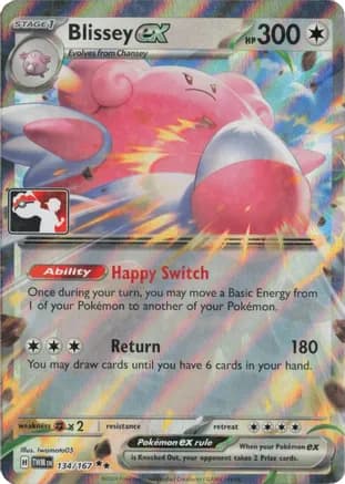 Blissey ex - 134/167 — Prize Pack Series Cards