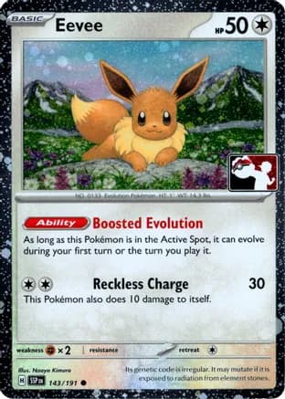 Eevee - 143/191 (Cosmos Holo) — Prize Pack Series Cards