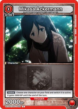Mikasa Ackermann (085) — UE10ST: Attack on Titan Starter Deck