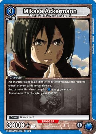 Mikasa Ackermann (024) — UE10BT: Attack on Titan