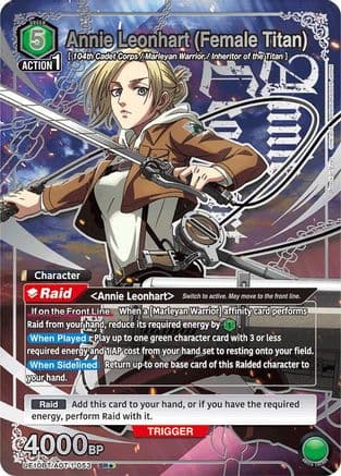 Annie Leonhart (Female Titan) (SR*) — UE10BT: Attack on Titan