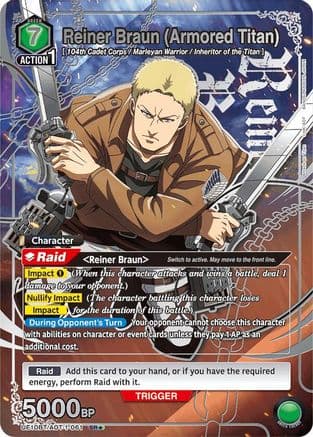 Reiner Braun (Armored Titan) (SR*) — UE10BT: Attack on Titan