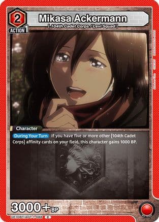 Mikasa Ackermann (086) — UE10BT: Attack on Titan