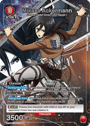 Mikasa Ackermann (088) (R*) — UE10BT: Attack on Titan